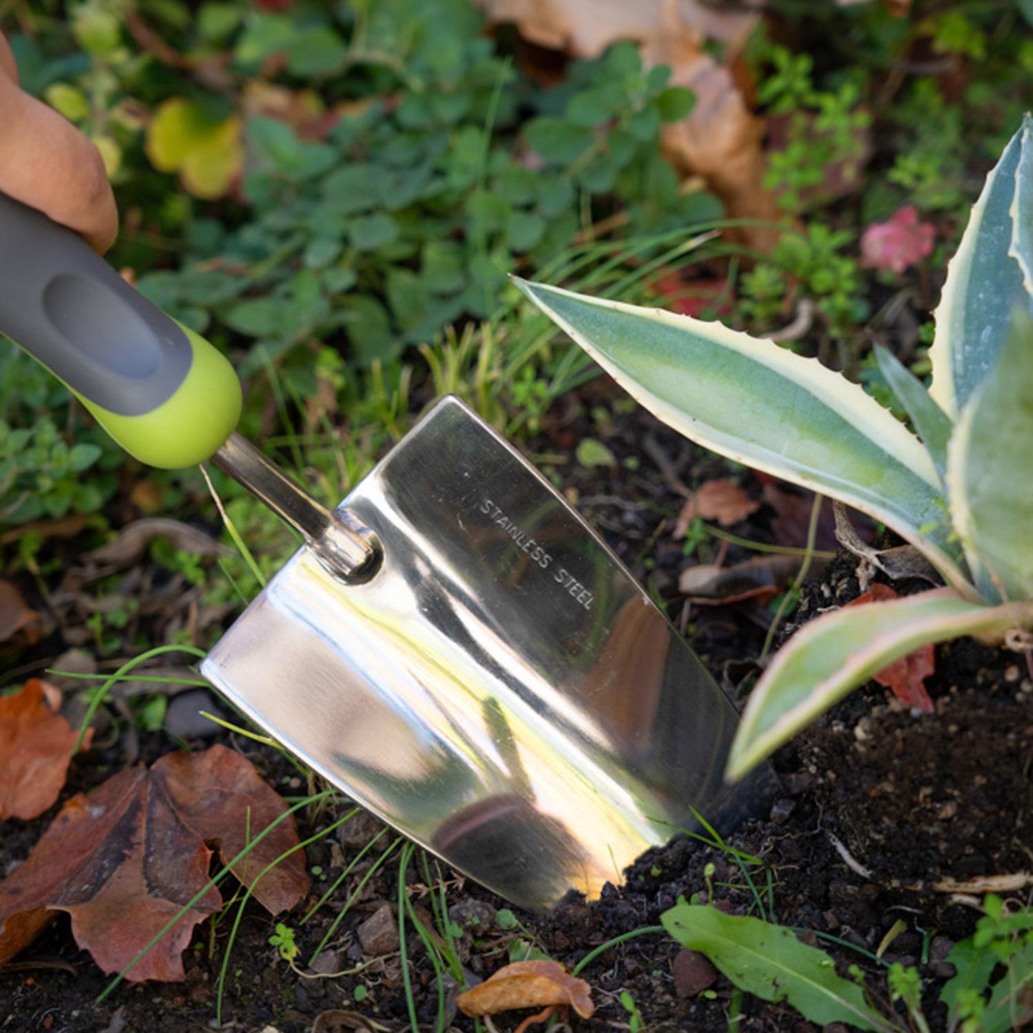 PALA JARDINERA ACERO INOXIDABLE Y MANGO ANTIDESLIZANTE GROUW - 3