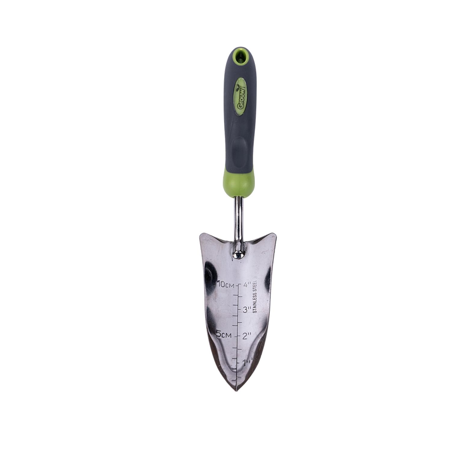PALA JARDINERA CON MEDIDAS ACERO INOXIDABLE Y MANGO GROUW - 1