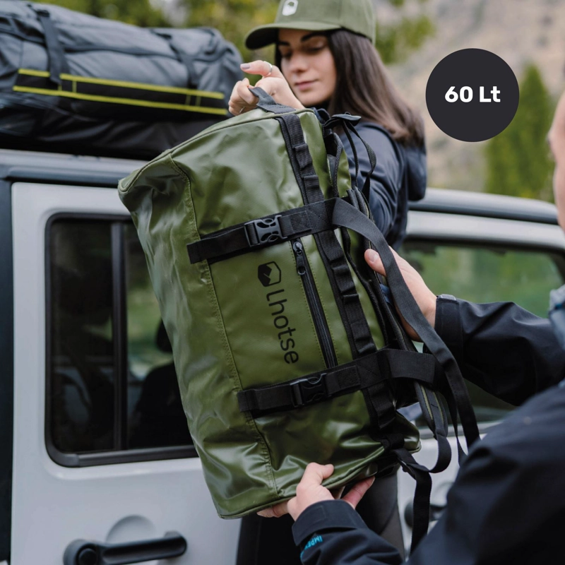 BOLSO DEPORTIVO IMPERMEABLE DUFFEL 60 LTS LHOTSE TAMAÑO TALLA UNICA - 2