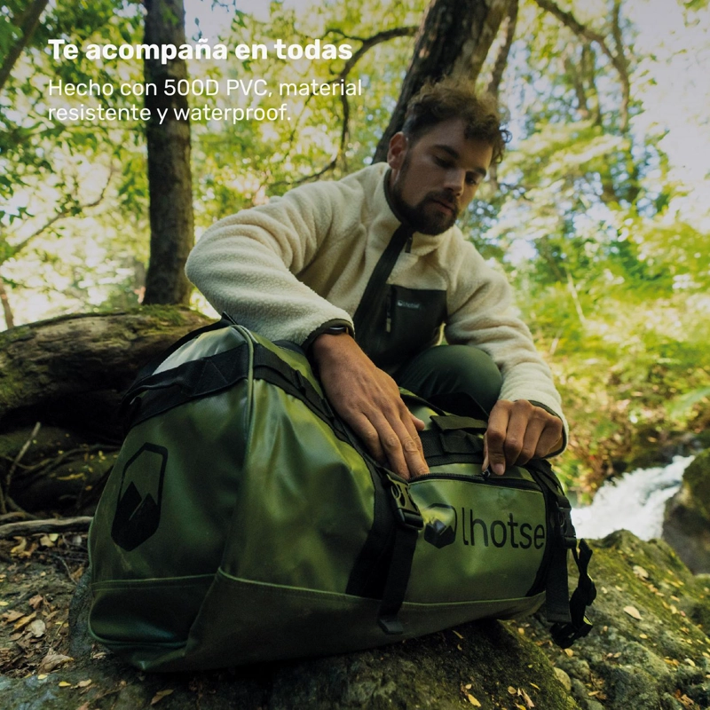 BOLSO DEPORTIVO IMPERMEABLE DUFFEL 60 LTS LHOTSE TAMAÑO TALLA UNICA - 5