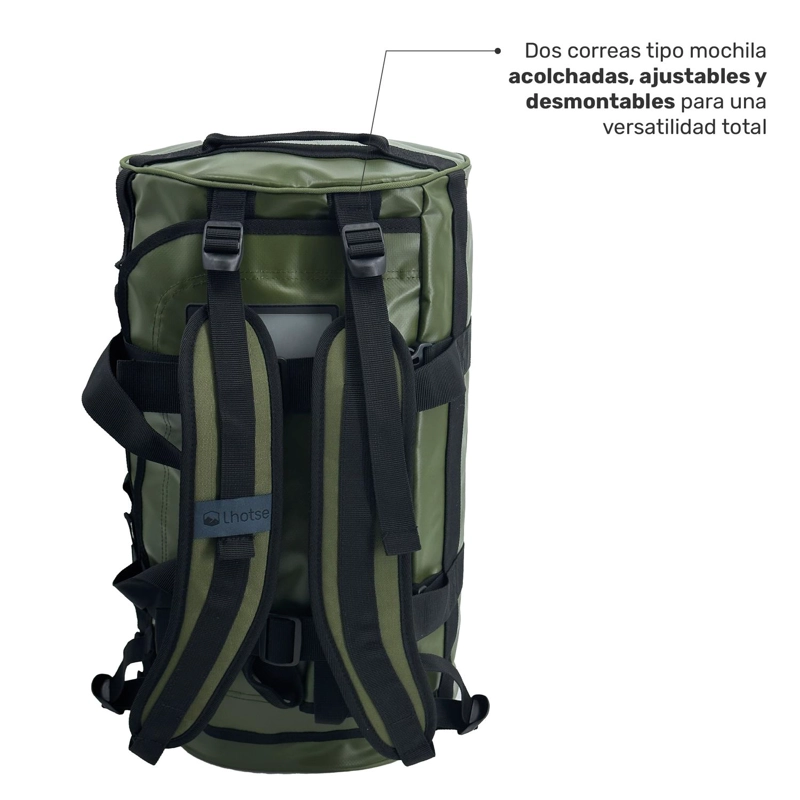 BOLSO DEPORTIVO IMPERMEABLE DUFFEL 60 LTS LHOTSE TAMAÑO TALLA UNICA - 6