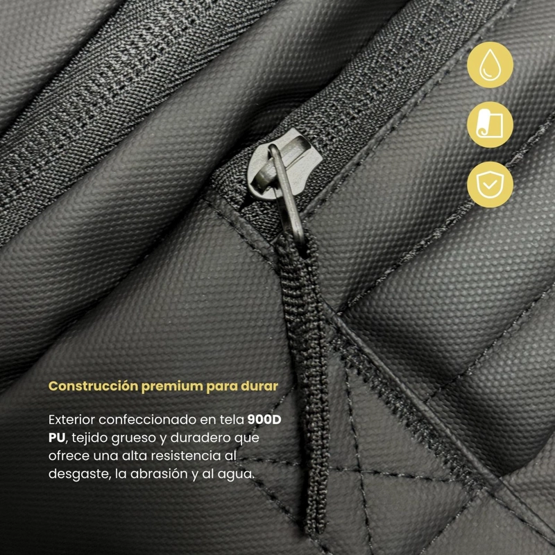 MOCHILA VIAJE IMPERMEABLE NOTEBOOK 30L AEROSUITE NEGRO LEVO - 7
