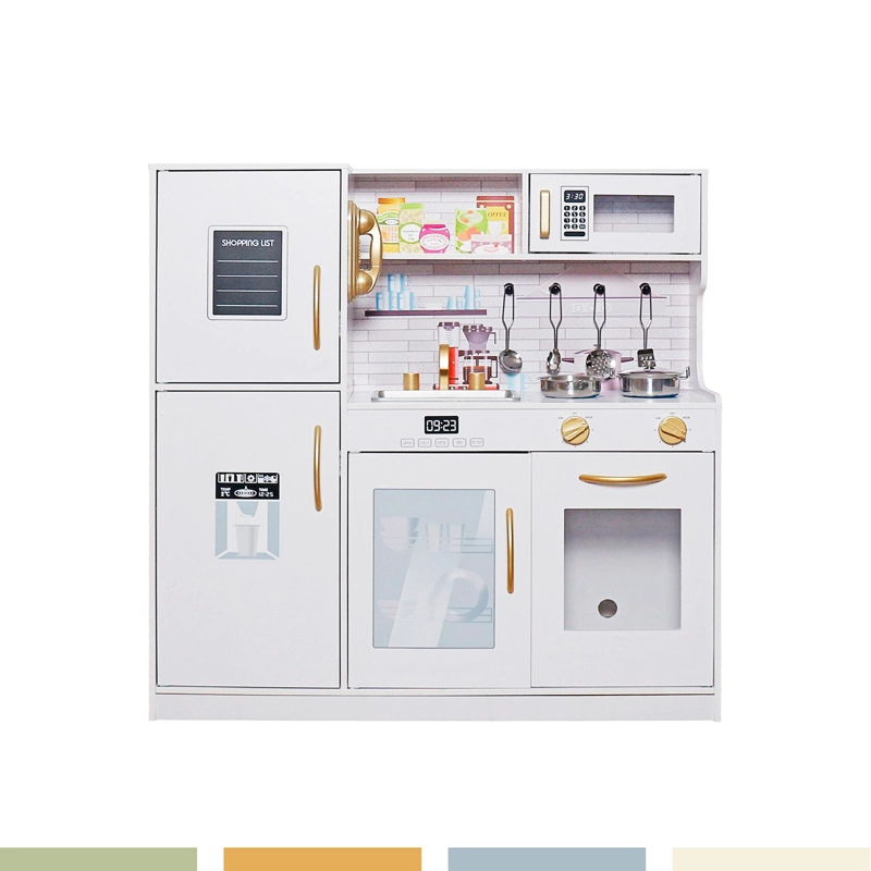 COCINA DE JUGUETE INFANTIL NIÑOS MADERA ACCESORIOS BANDU - 3