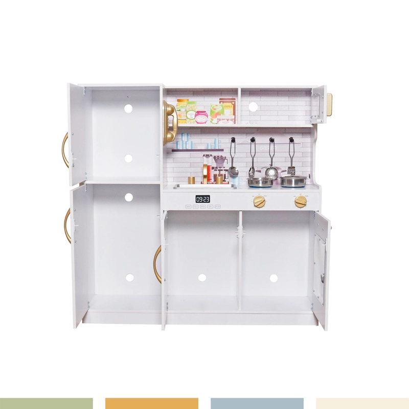 COCINA DE JUGUETE INFANTIL NIÑOS MADERA ACCESORIOS BANDU - 6