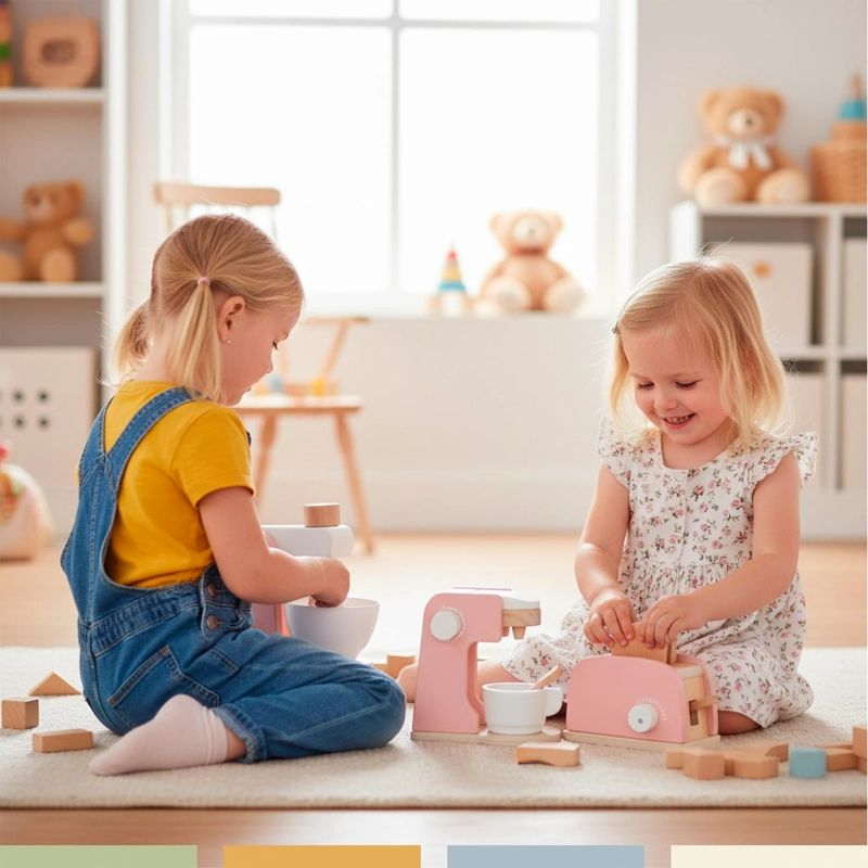 JUGUETE INFANTIL MINI ELECTRODOME STICOS COCINA MADERA BANDU - 6