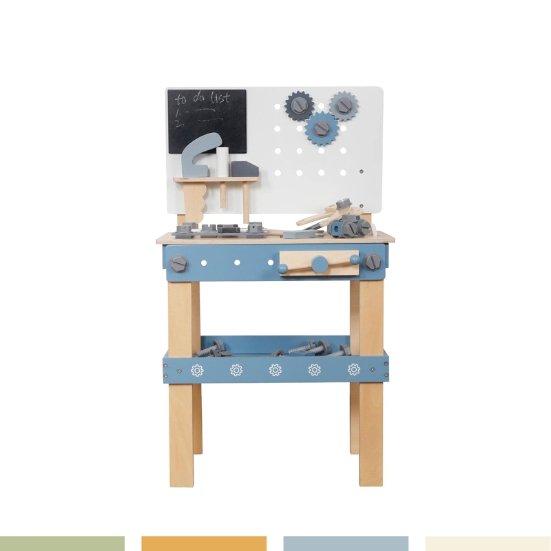 JUEGO DE CONSTRUCCION HERRAMIENTAS MADERA PARA NIÑOS BANDU - 5