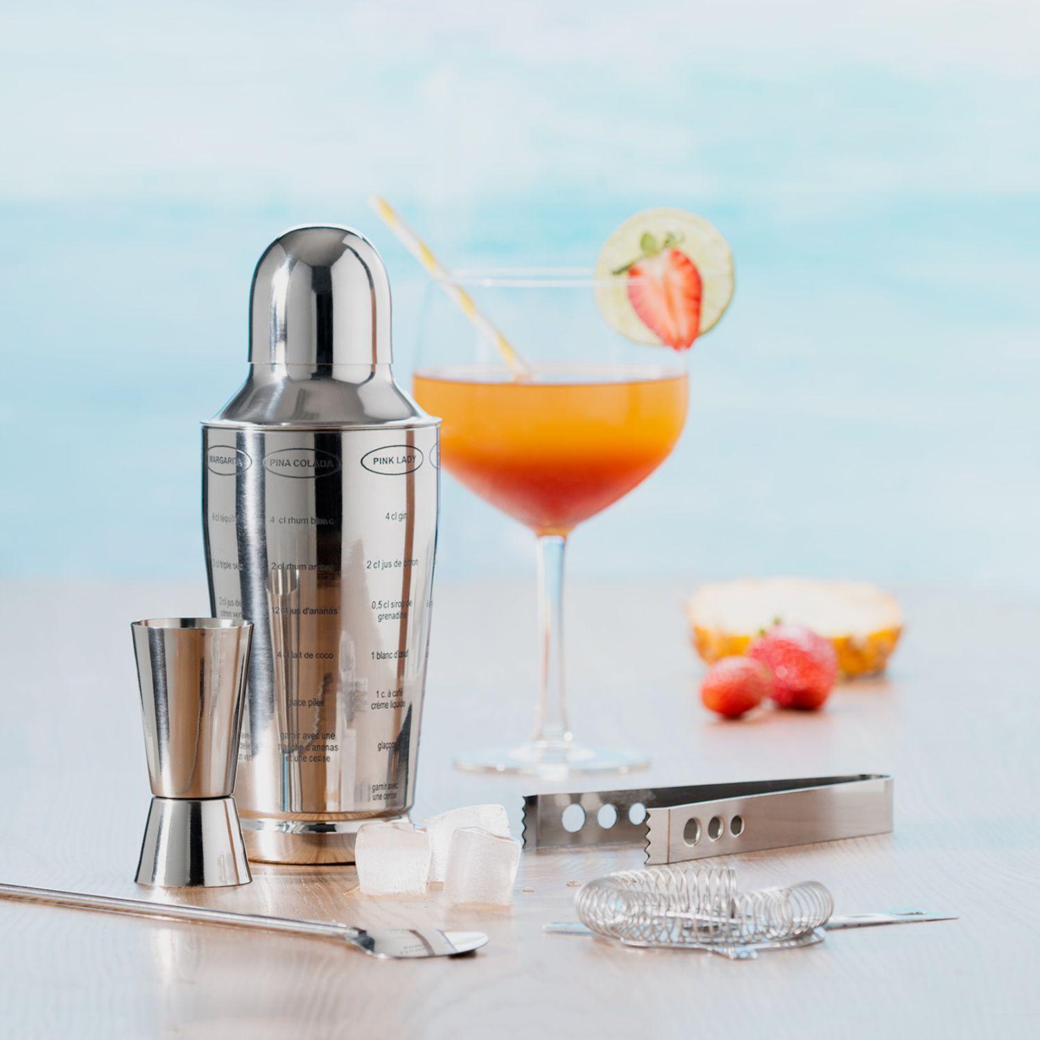 SET COCTELERIA 5 PIEZAS ACERO INOX SECRET DE GOURMET - 2