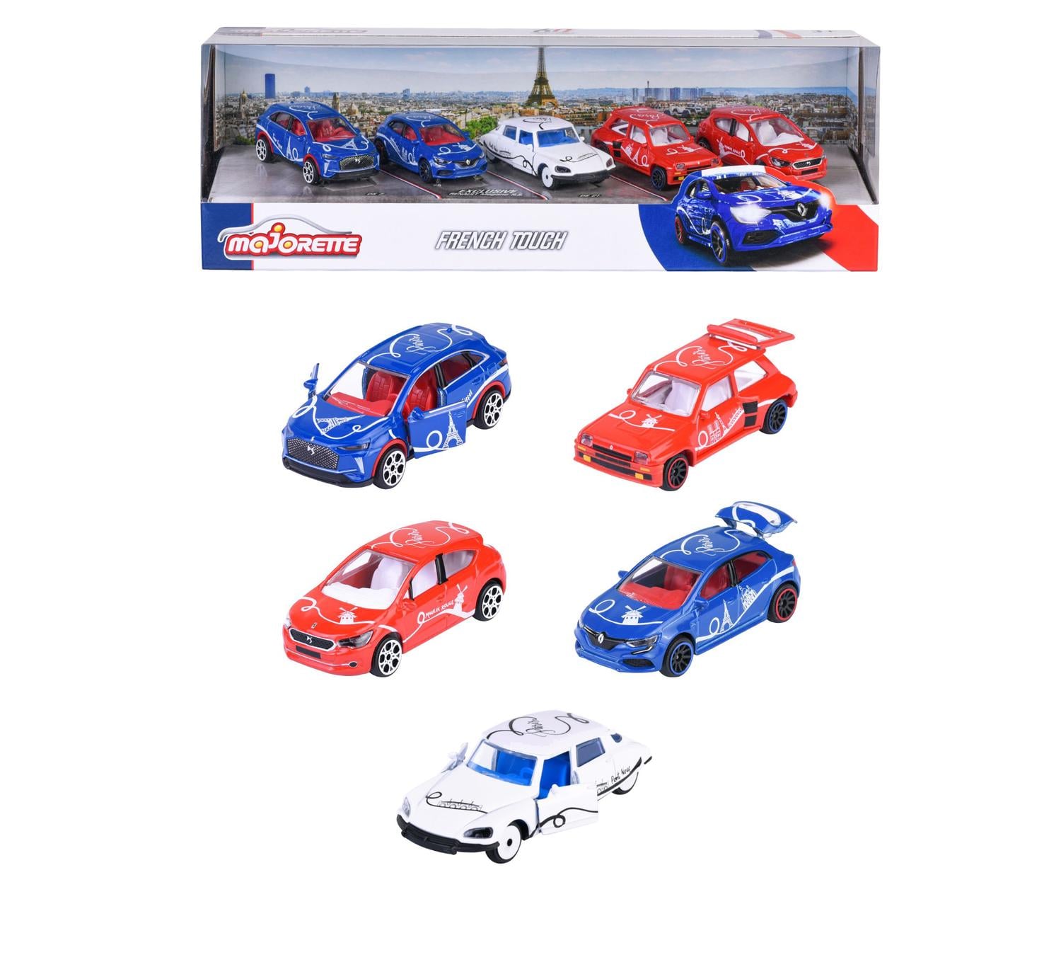 SET 5 AUTOS CLASICOS FRENCH TOUCH MAJORETTE - 1