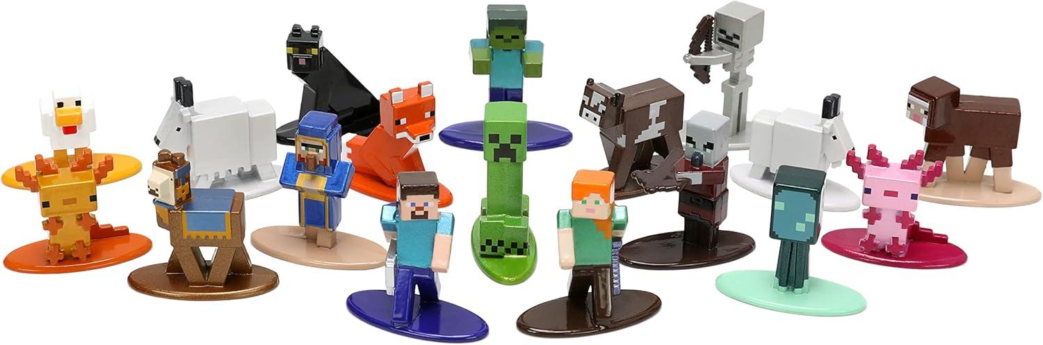 SET 18 FIGURAS MINECRAFT CAVES 4 CM JADA - 3
