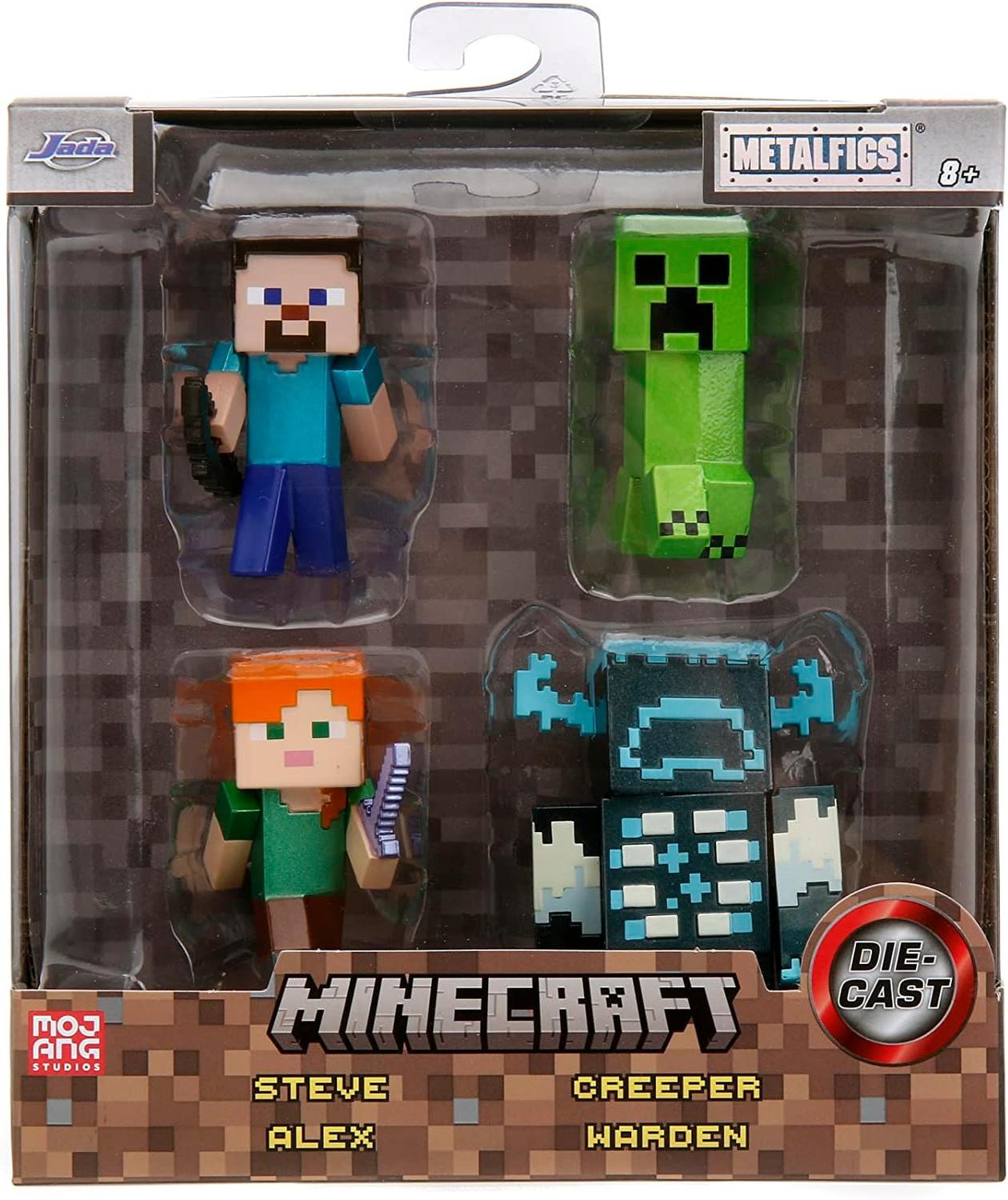 PACK 4 FIGURAS COLECCIONABLE MINECRAFT 9CM JADA - 9