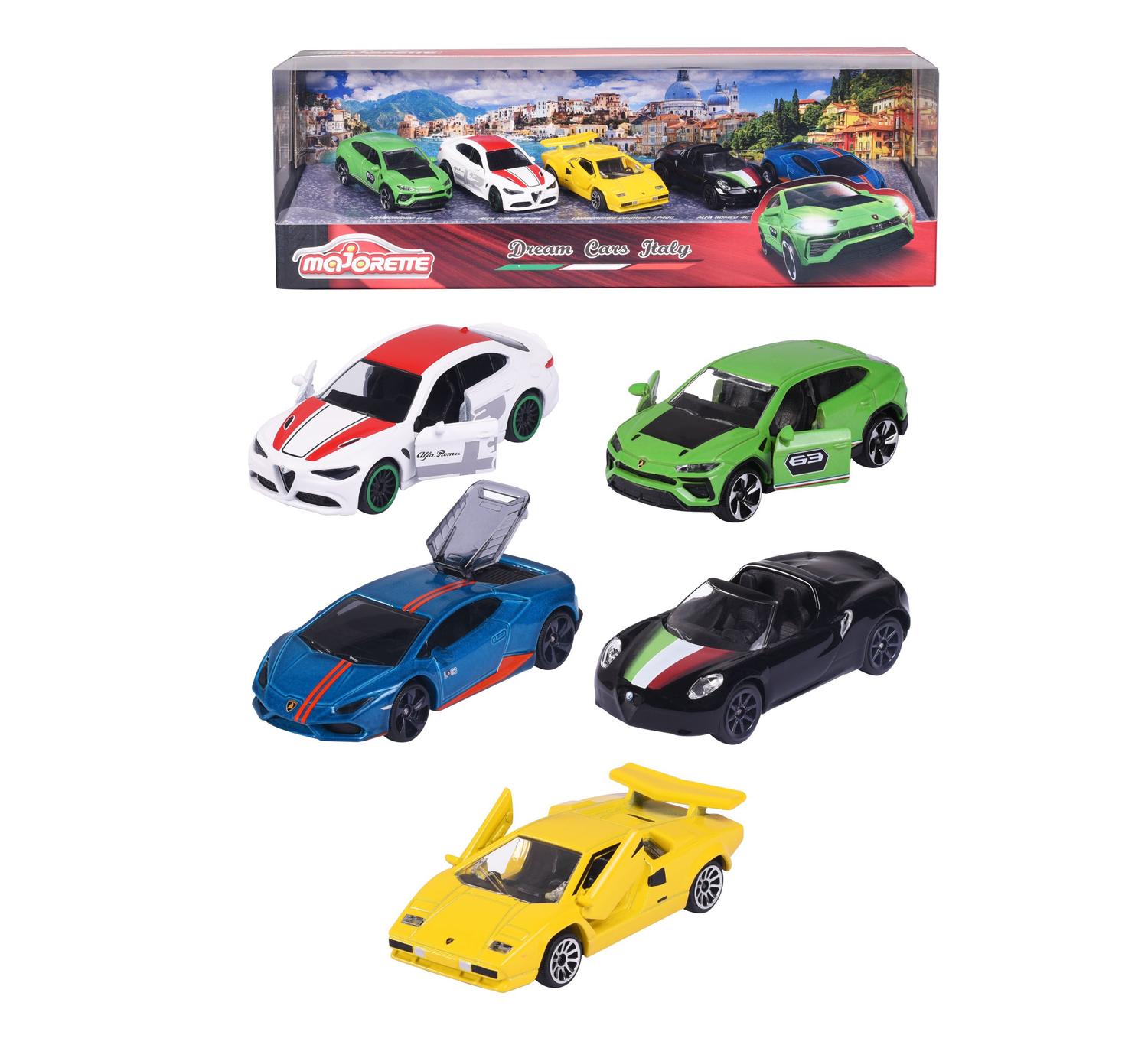 SET 5 AUTOS COLECCION DREAM CARS ITALY MAJORETTE - 1