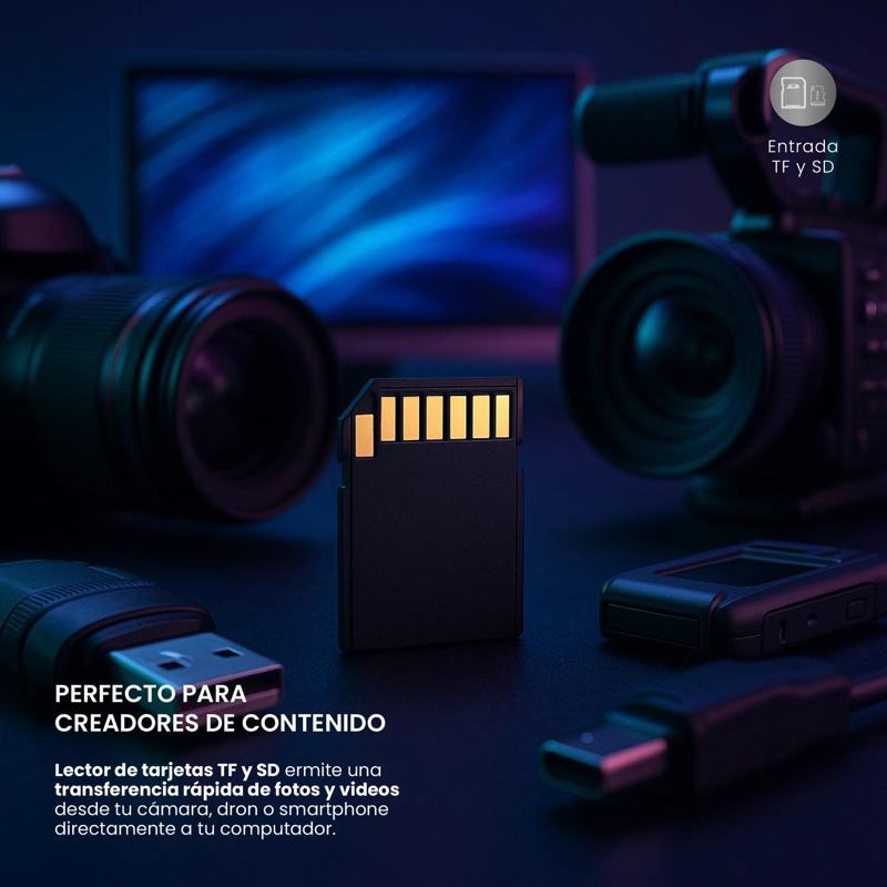 HUB USB-C ADAPTADOR MULTIPUERTO 6 EN 1 MACBOOK WINDOWS LEVO - 7