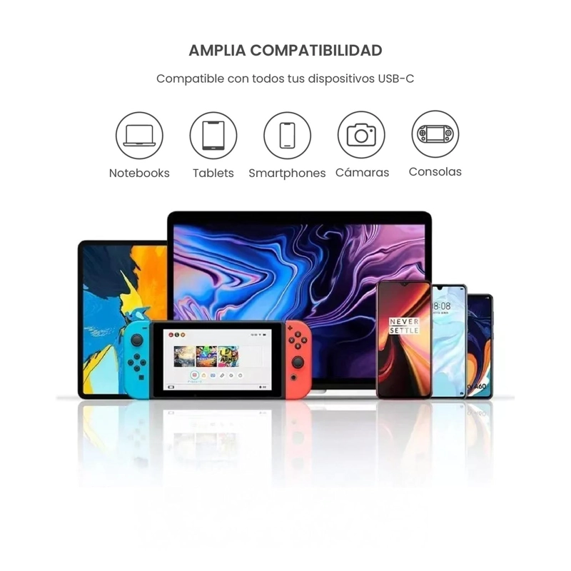 HUB USB-C ADAPTADOR MULTIPUERTO 6 EN 1 MACBOOK WINDOWS LEVO - 8