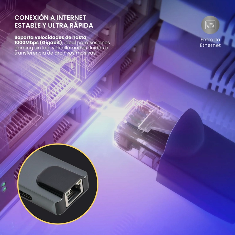 HUB USB-C ADAPTADOR MULTIPUERTO 5 EN 1 MACBOOK WINDOWS LEVO - 7