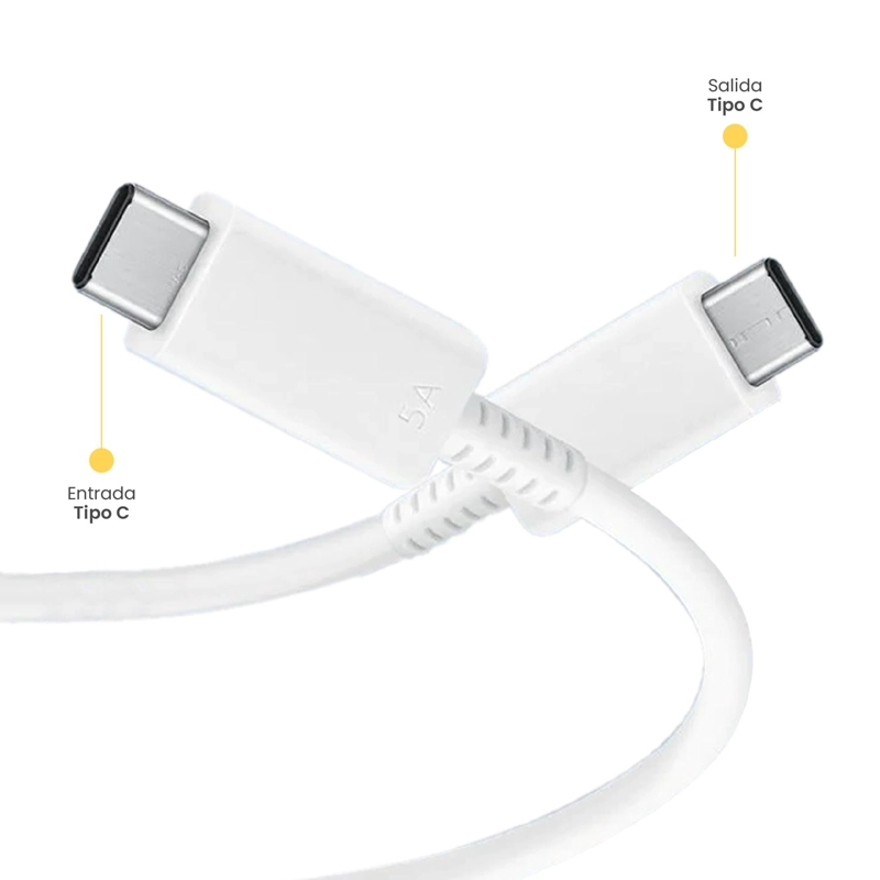 CABLE DE CARGA RAPIDA USB-C 100W 5A 1MT LEVO - 2