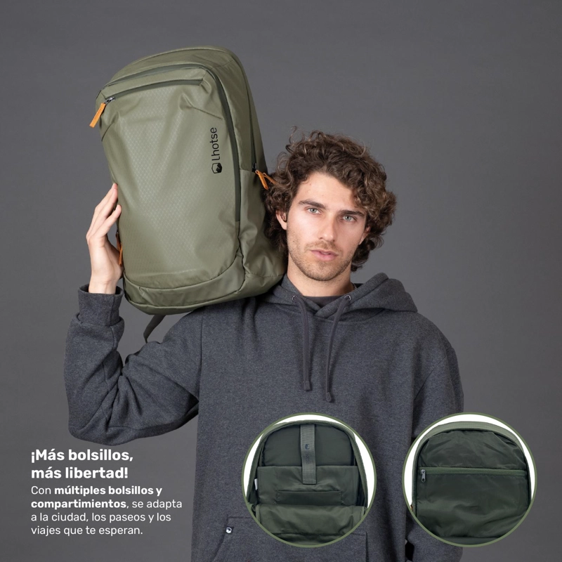 MOCHILA URBANA PUMORI 22L IMPERMEABLE PORTA NOTEBOOK LHOTSE TAMAÑO TALLA UNICA - 4