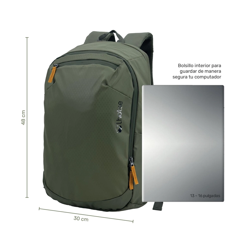 MOCHILA URBANA PUMORI 22L IMPERMEABLE PORTA NOTEBOOK LHOTSE TAMAÑO TALLA UNICA - 7