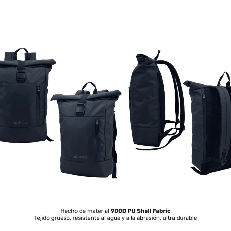 MOCHILA ROLL TOP MAKALU 22L IMPERMEABLE PORTA NOTEBOOK LHOTSE TAMAÑO TALLA UNICA - 3