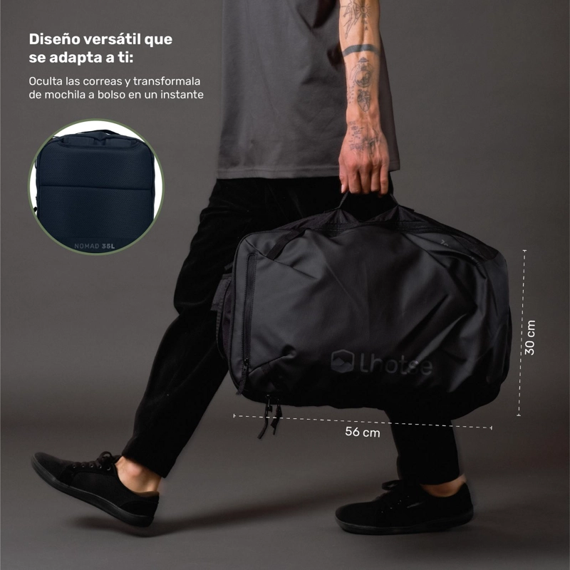MOCHILA MALETA DE VIAJE NOMAD 35L IMPERMEABLE LHOTSE TAMAÑO TALLA UNICA - 4