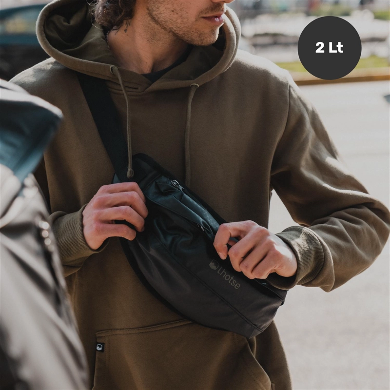 BANANO OUTDOOR IMPERMEABLE K2 NEGRO 2L LHOTSE TAMAÑO TALLA UNICA - 2