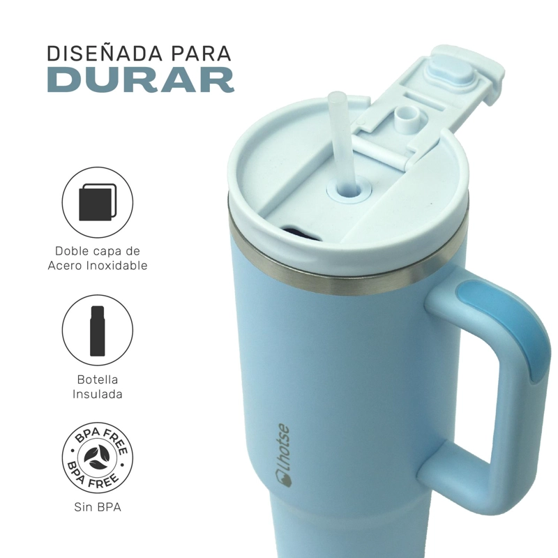 VASO TE RMICO TUMBLER 1180ML ACERO INOXIDABLE CON TAPA LHOTSE - 3