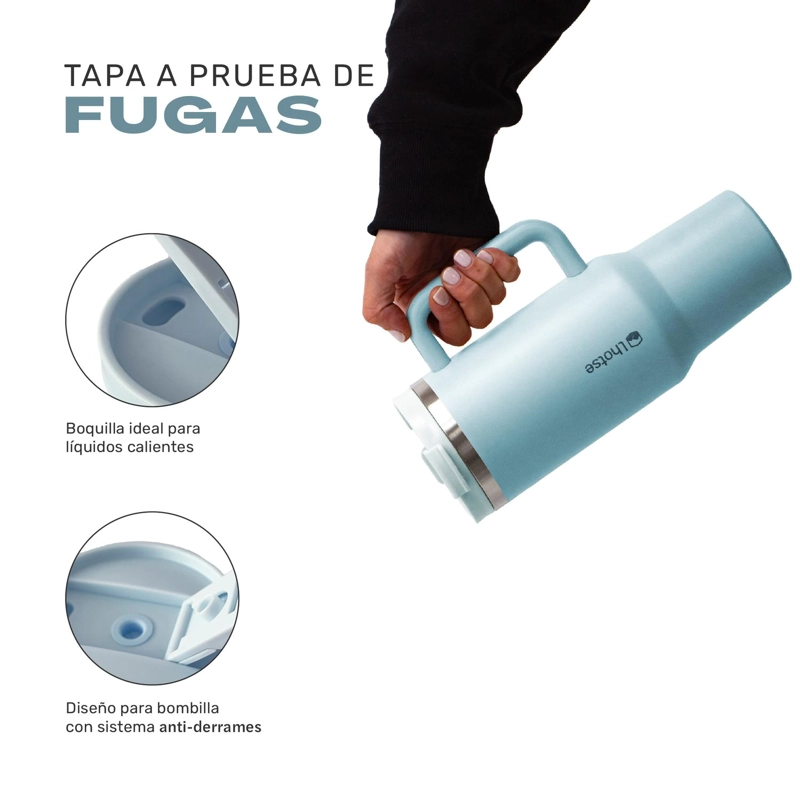 VASO TE RMICO TUMBLER 1180ML ACERO INOXIDABLE CON TAPA LHOTSE - 4