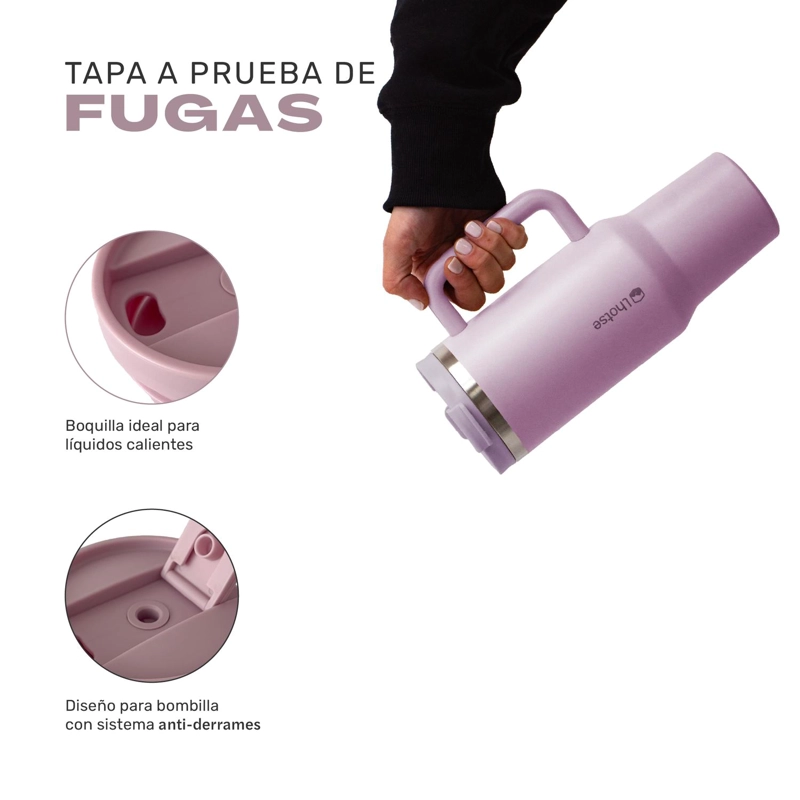 VASO TE RMICO TUMBLER 1180ML ACERO INOXIDABLE CON TAPA LHOTSE - 4