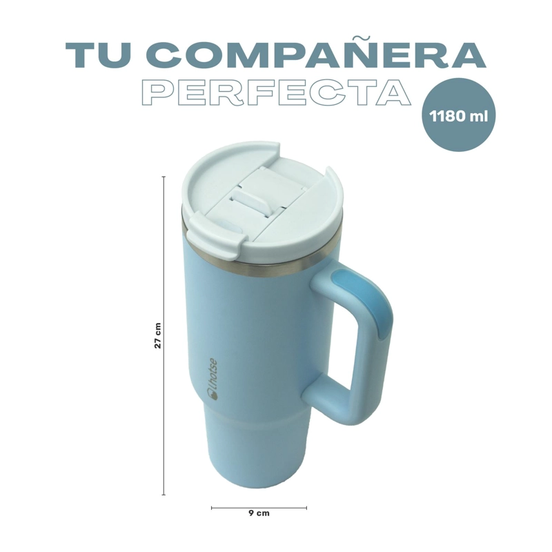 VASO TE RMICO TUMBLER 1180ML ACERO INOXIDABLE CON TAPA LHOTSE - 5