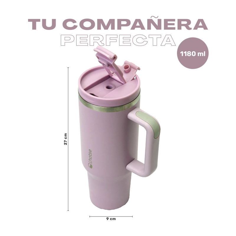 VASO TE RMICO TUMBLER 1180ML ACERO INOXIDABLE CON TAPA LHOTSE - 5