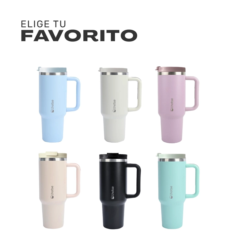 VASO TE RMICO TUMBLER 1180ML ACERO INOXIDABLE CON TAPA LHOTSE - 7