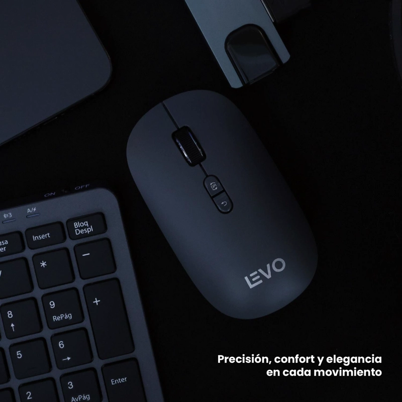 TECLADO SLIM CYGNA + MOUSE SLIM VELAR GRAFITO LEVO - 5