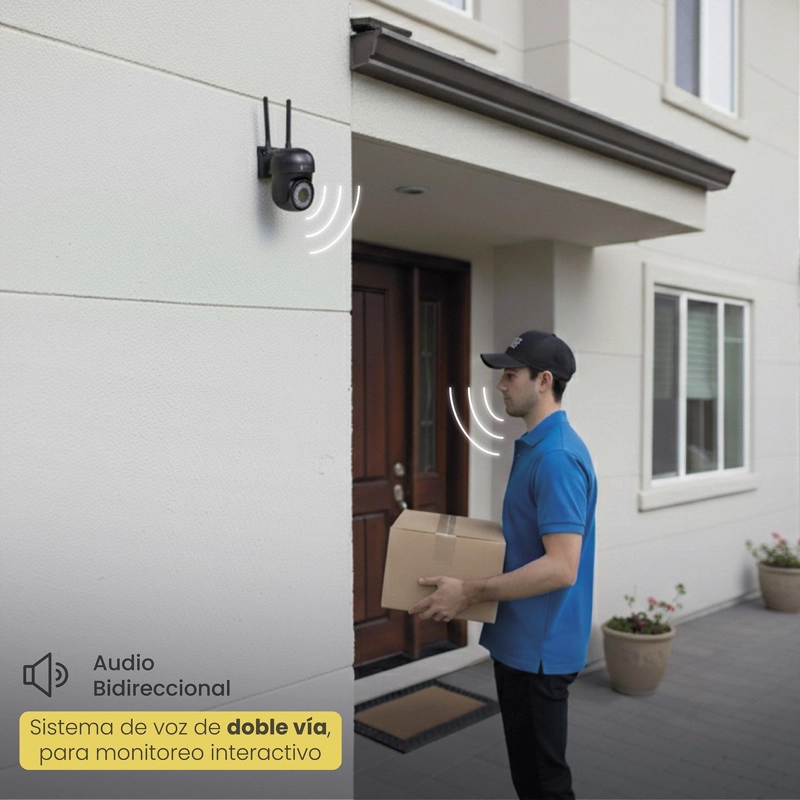 PACK 4X CAMARA SEGURIDAD WIFI 5G 2MP GUARDPRO X5 NEGRO LEVO - 5