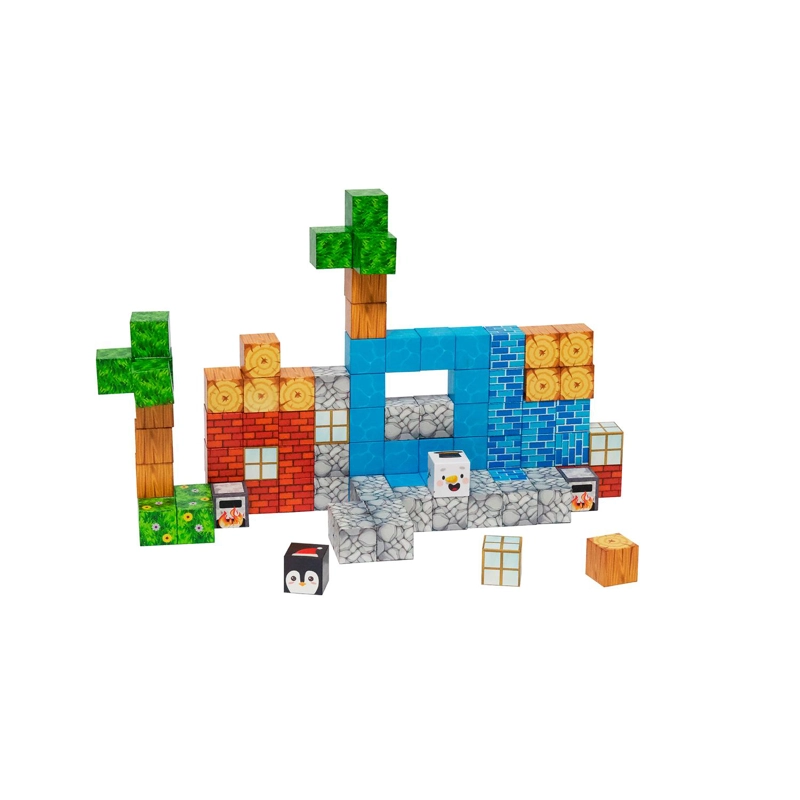 JUEGO BLOQUES MAGNE TICOS 89PCS MINEBLOCKS AVENTURA BANDU - 1