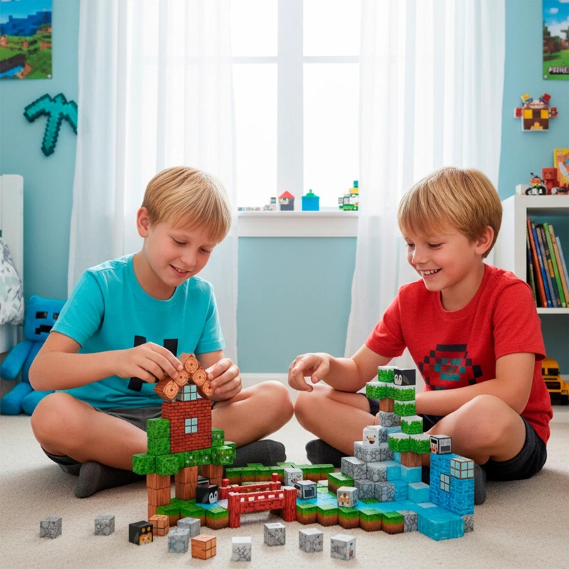 JUEGO BLOQUES MAGNE TICOS 89PCS MINEBLOCKS AVENTURA BANDU - 2