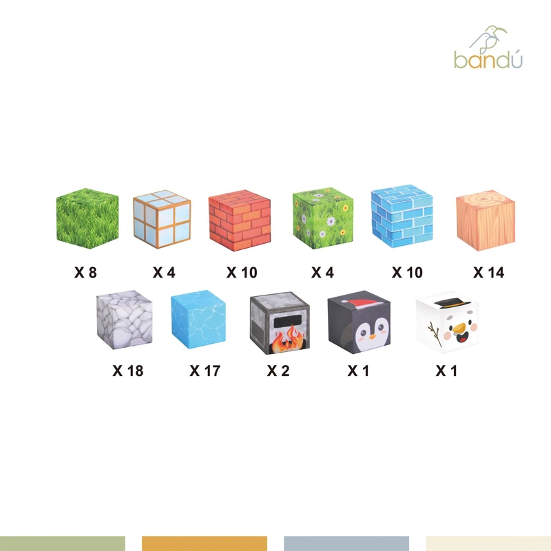 JUEGO BLOQUES MAGNE TICOS 89PCS MINEBLOCKS AVENTURA BANDU - 5