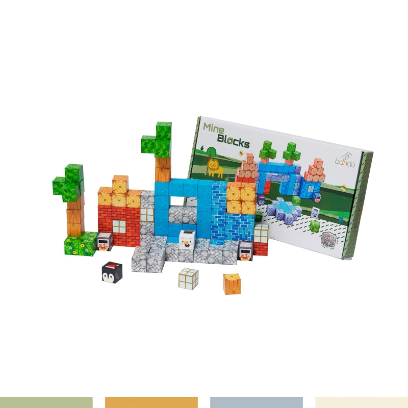 JUEGO BLOQUES MAGNE TICOS 89PCS MINEBLOCKS AVENTURA BANDU - 7