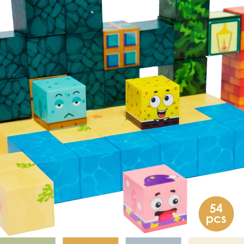 JUEGO BLOQUES MAGNE TICOS 54PCS MINEBLOCKS BOB MARINO BANDU - 4
