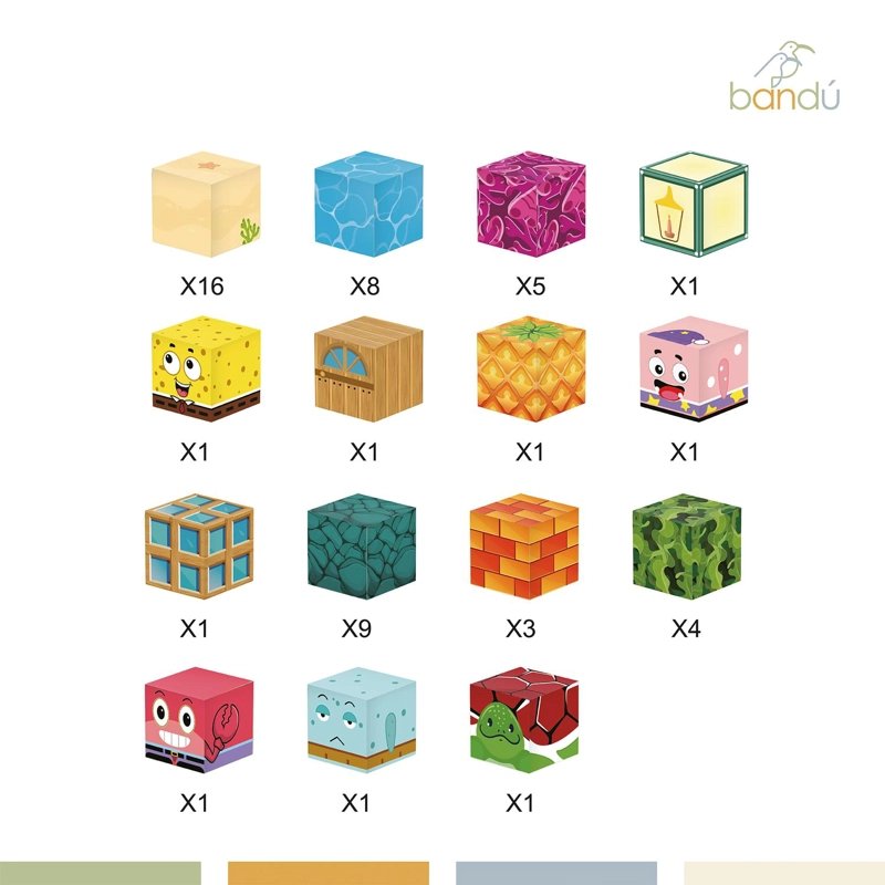 JUEGO BLOQUES MAGNE TICOS 54PCS MINEBLOCKS BOB MARINO BANDU - 5