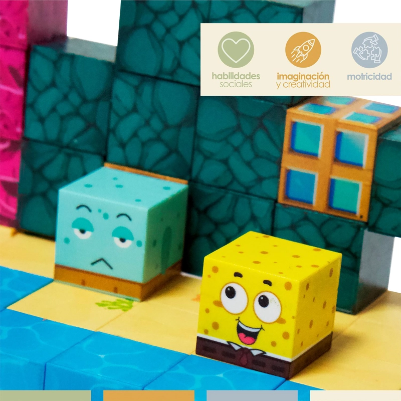 JUEGO BLOQUES MAGNE TICOS 54PCS MINEBLOCKS BOB MARINO BANDU - 6