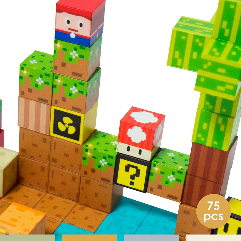 ⁠JUEGO BLOQUES MAGNE TICOS 75PCS MINEBLOCKS MUNDO BANDU - 4