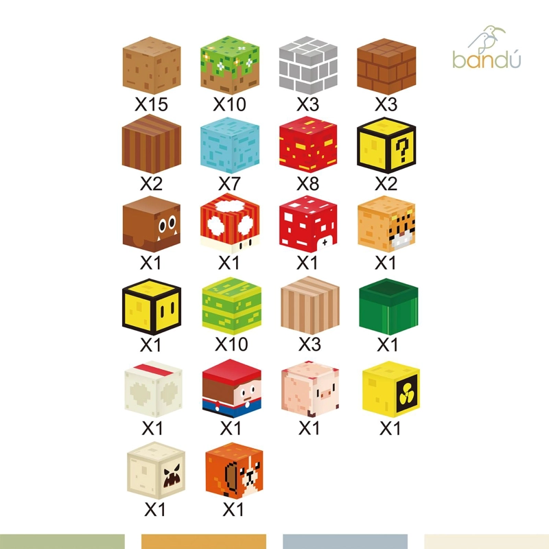 ⁠JUEGO BLOQUES MAGNE TICOS 75PCS MINEBLOCKS MUNDO BANDU - 5