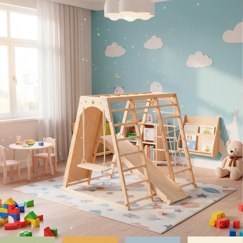 GIMNASIO INFANTIL JUEGO PIKLER PARQUE 8 EN 1 BANDU - 2