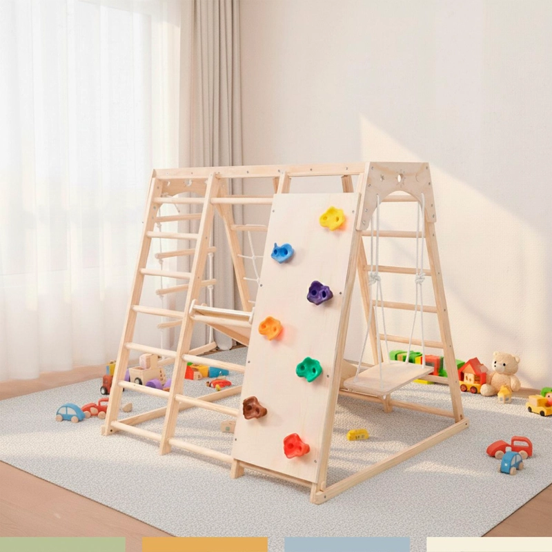 GIMNASIO INFANTIL JUEGO PIKLER PARQUE 8 EN 1 BANDU - 7