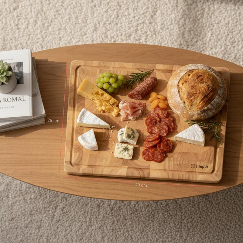 TABLA PARA PICAR CORTAR MADERA 40X28CM CUTTE SIMPLIT - 6