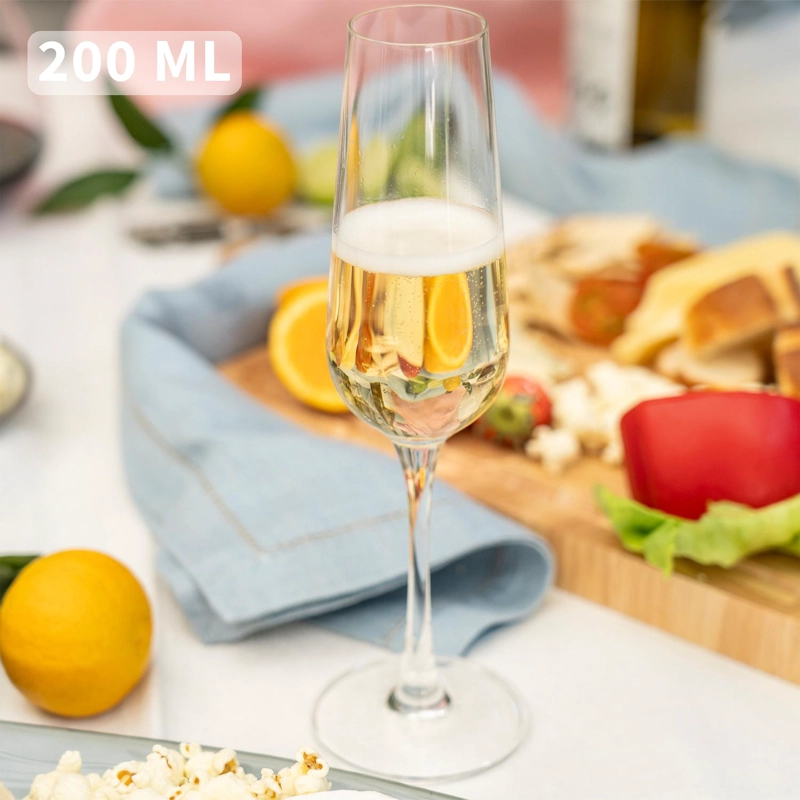 SET 6 COPAS ESPUMANTE 200ML CRISTAL MONACO SIMPLIT - 3