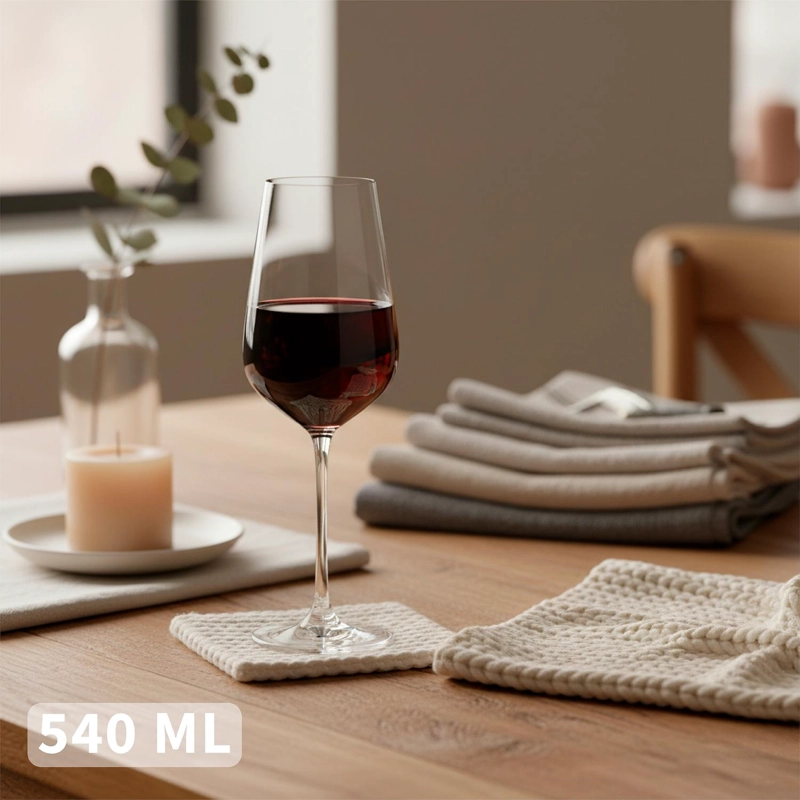 SET 6 COPAS VINO TINTO 540ML CRISTAL PIAMONTE SIMPLIT - 3