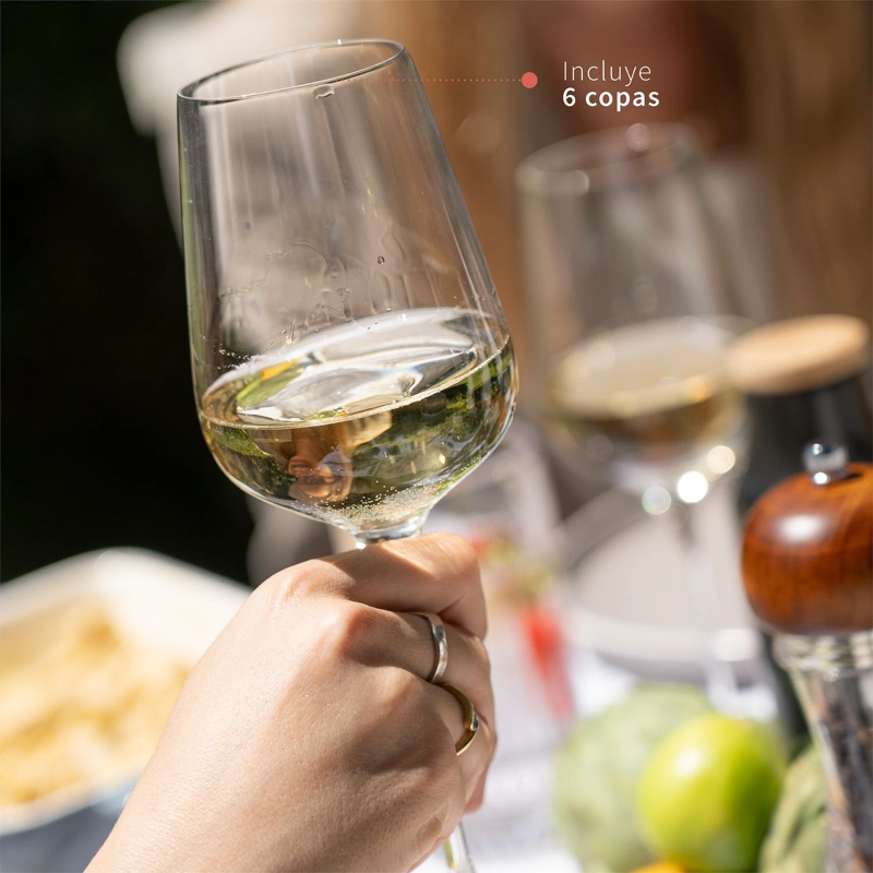 SET 6 COPAS VINO BLANCO 400ML CRISTAL ALSACIA SIMPLIT - 6