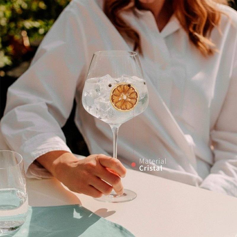 SET 6 COPAS GIN 650ML CRISTAL LONDON SIMPLIT - 4