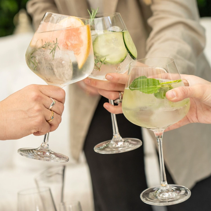 SET 6 COPAS GIN 650ML CRISTAL LONDON SIMPLIT - 5