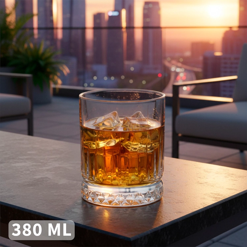 SET 6 VASOS CORTOS 380ML VIDRIO GINEBRA SIMPLIT - 3